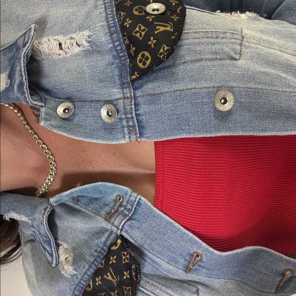 Denim Jacket with Designer Accents